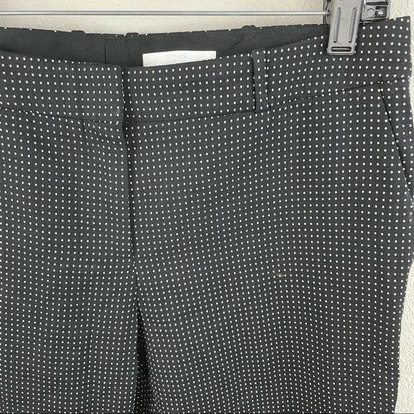 BOSS Hugo Boss Tanitea Cropped Dot Pants Black Business Casual Women’s 4 - Picture 5 of 12